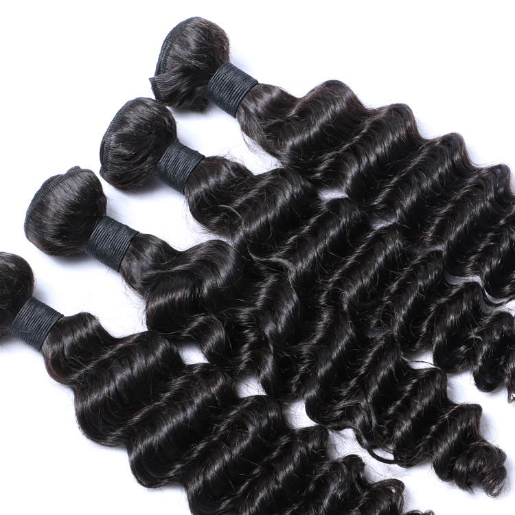 Deep Wave Style and Remy Hair Hair Grade virgin  hair weave bundles YL144 